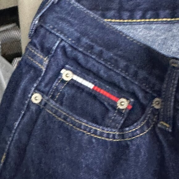 Tommy Hilfiger Flared Denim Jean Pant Women 32 Bootcut Retro Street Y2k Indie - Picture 8 of 16